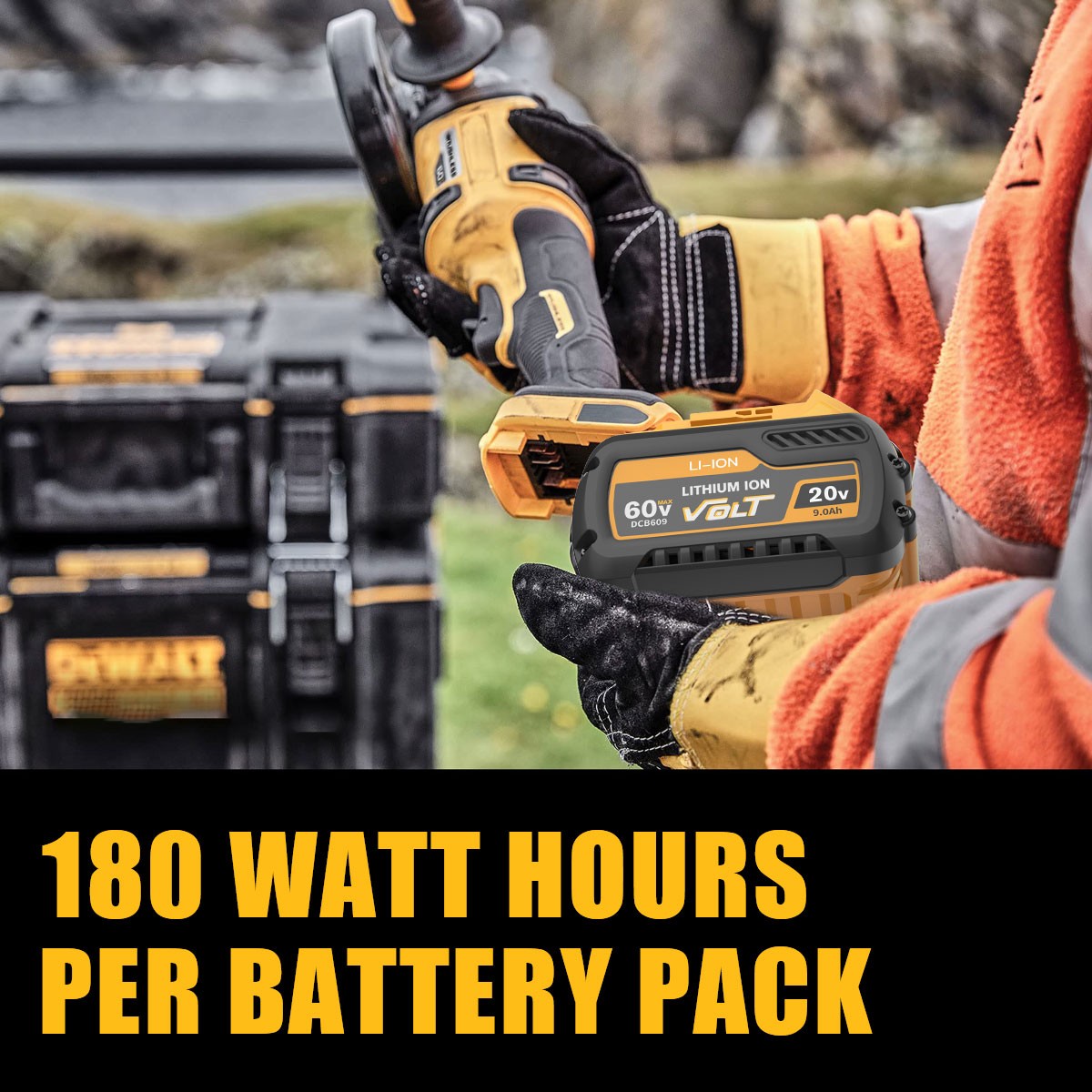 2 Pack For DEWALT DCB609 20V/60V MAX FLEXVOLT 9.0Ah Lithium-Ion Battery Tool New