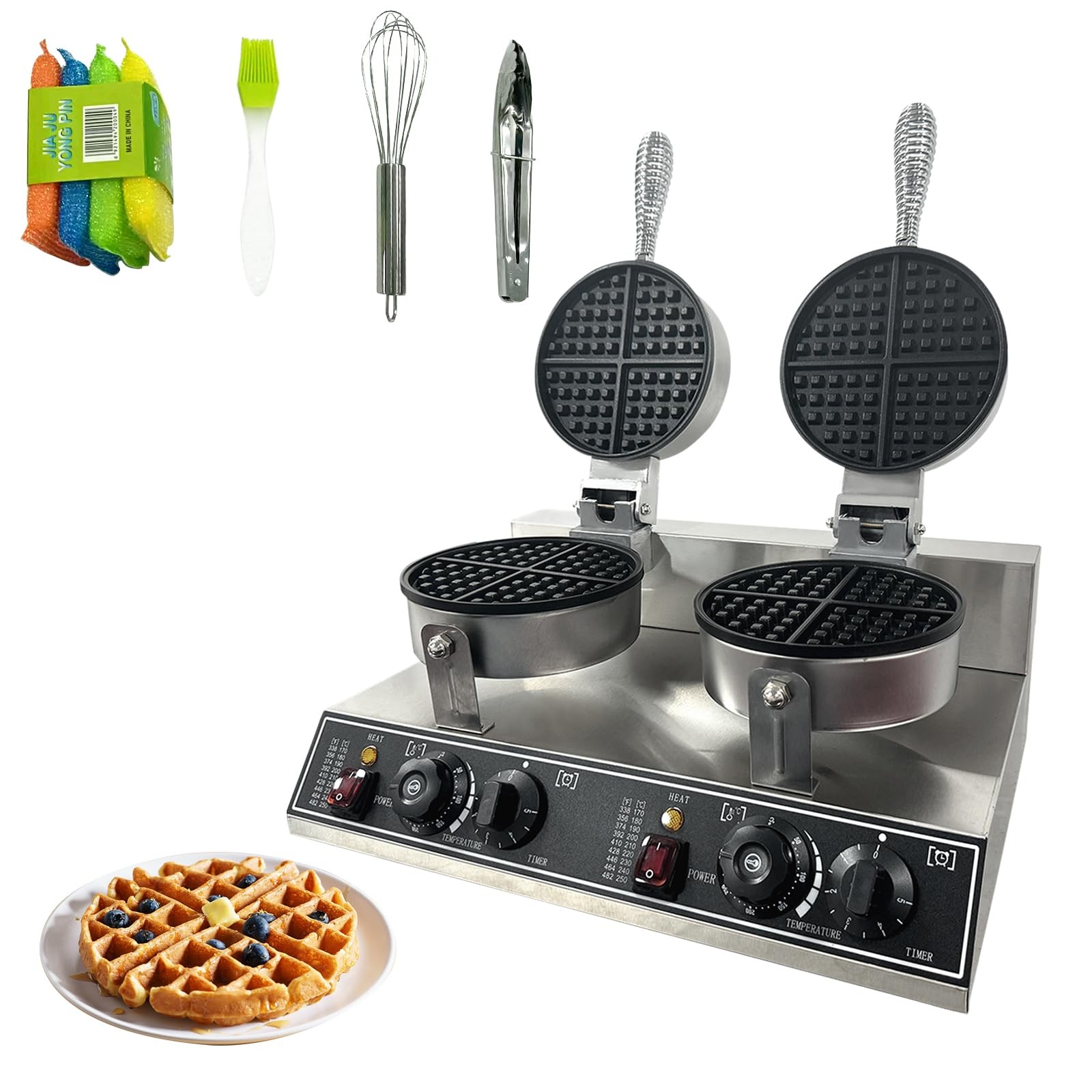 Garvee Commercial Waffle Maker for Home and Restaurant, Maker, No Rotation