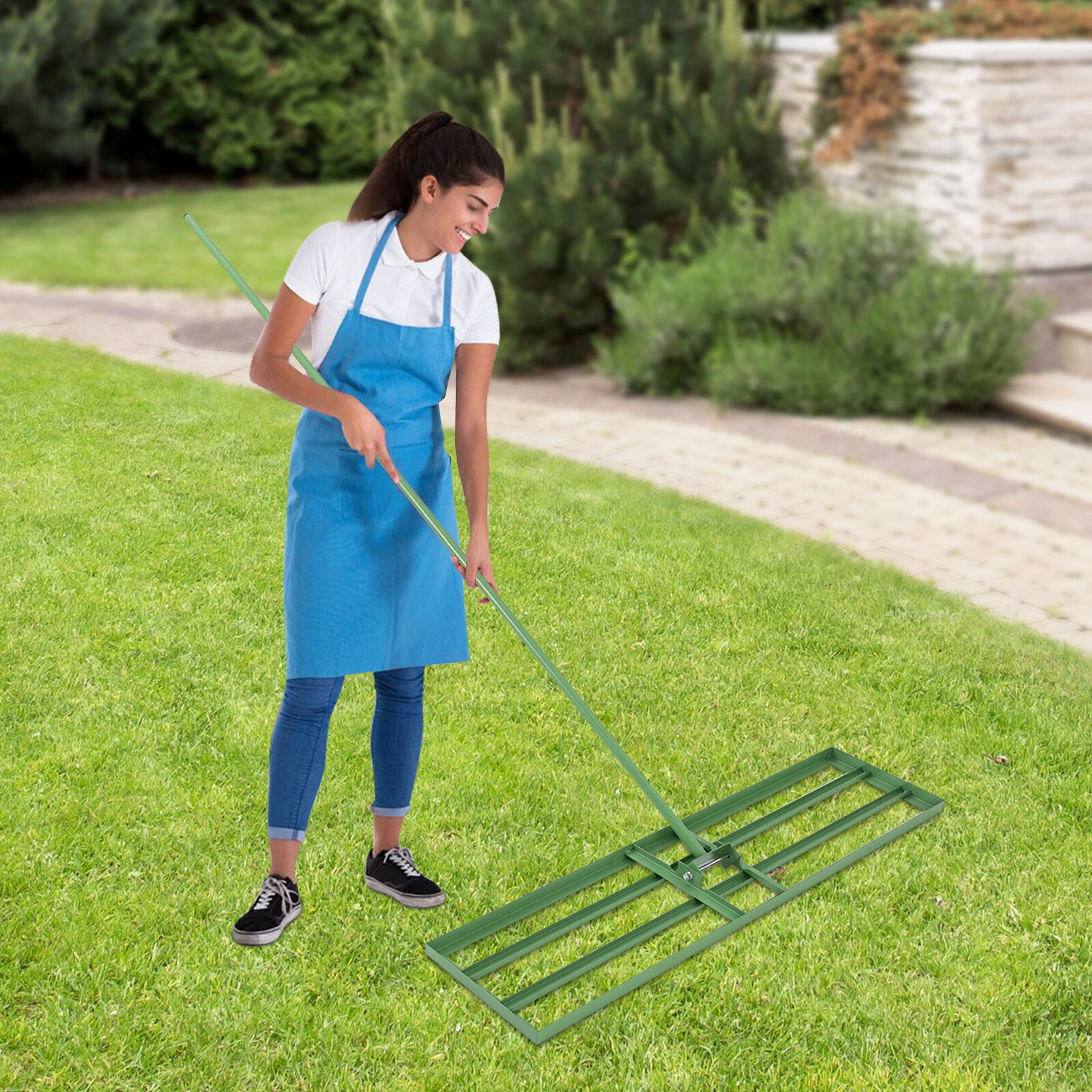 35.83*9.84in Lawn Leveling Rake for gardens, farms, lawns, yards, soccer fields