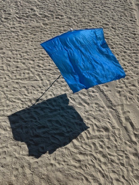 Breeze Powered Canopy Sail Shade Beach Sun Umbrella Lightweight Foldable
