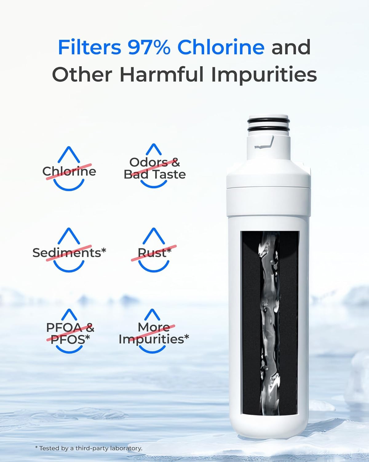 Waterdrop Replacement for LG® LT1000P® ADQ74793501 Refrigerator Water Filter