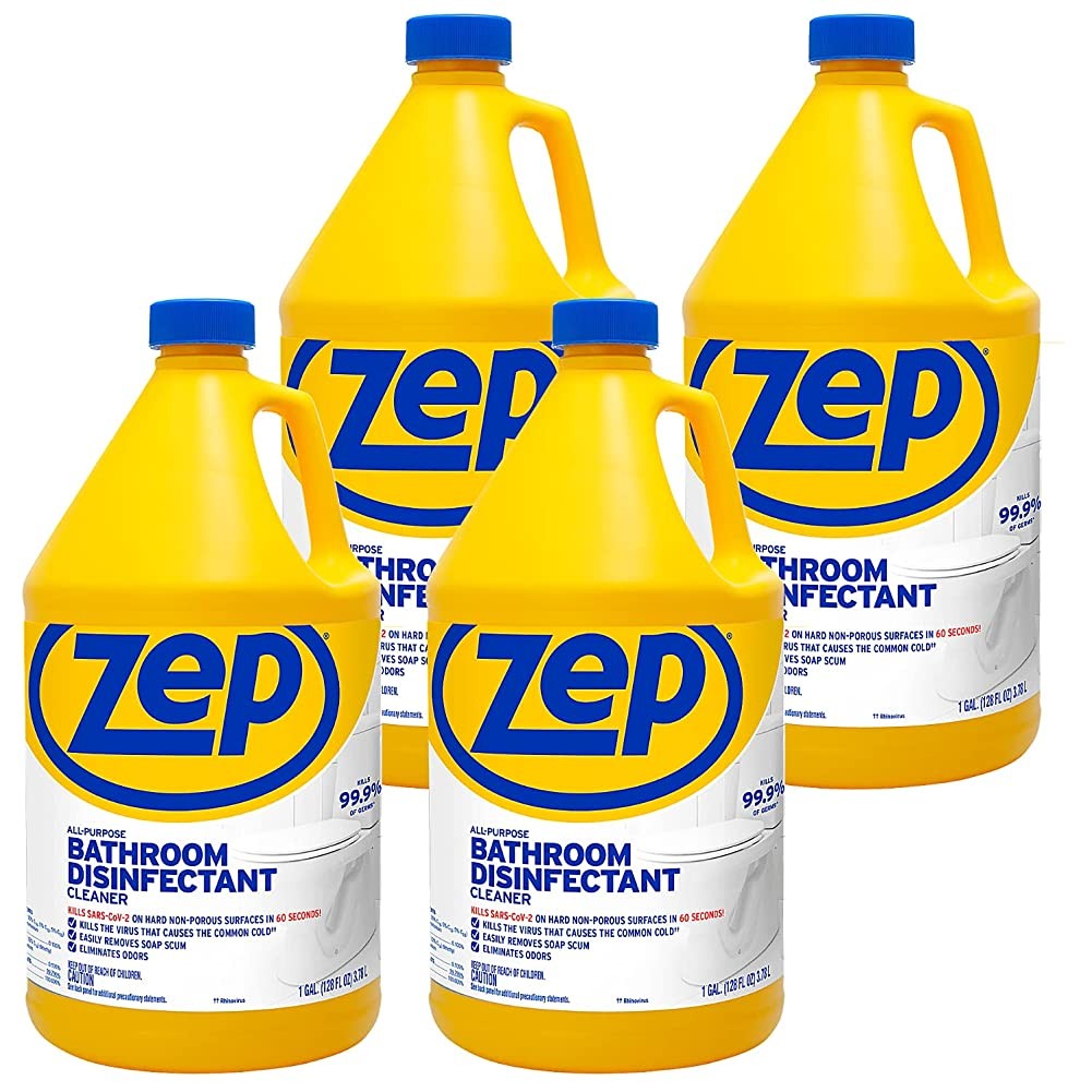 Zep All-Purpose Bathroom Disinfectant Cleaner – 1 Gallon (Case of 4) ZUAPBD128 –