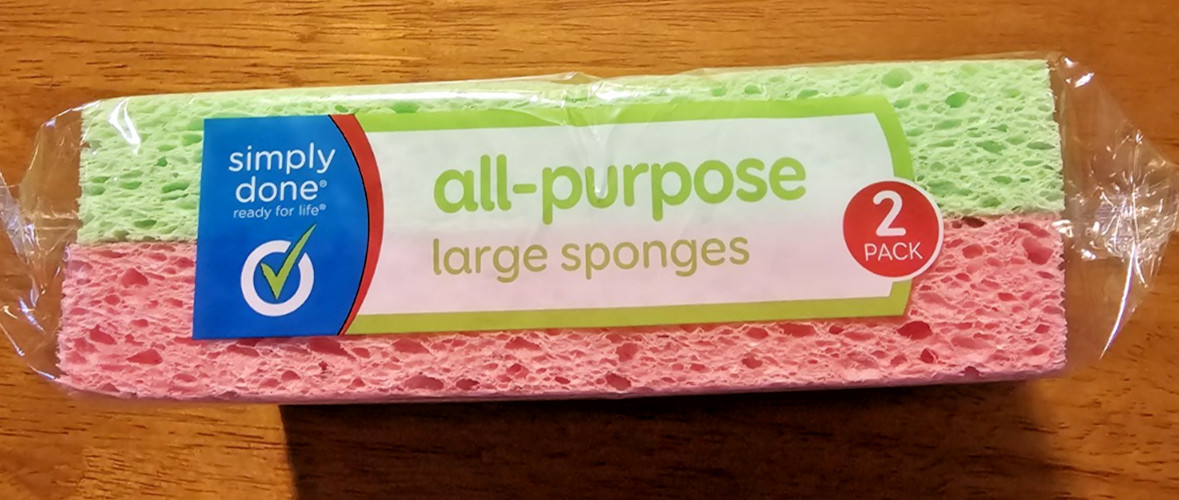 Simply Done Ready All Purpose Large Sponges 2 Pack 6in X 3.6 in X .9(Like Ocelo)