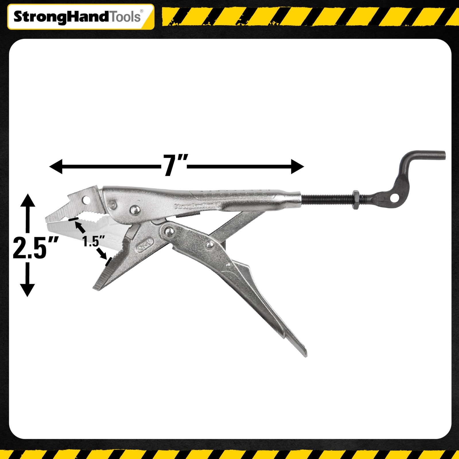 7-inch Extractor Locking Pliers, Versatile Jaw Design, Fast Release, Hex Wren…