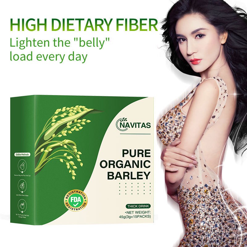 Lose Weight Barley Grass Powder High Dietary Fiber Supplement 3g 15 Packs US