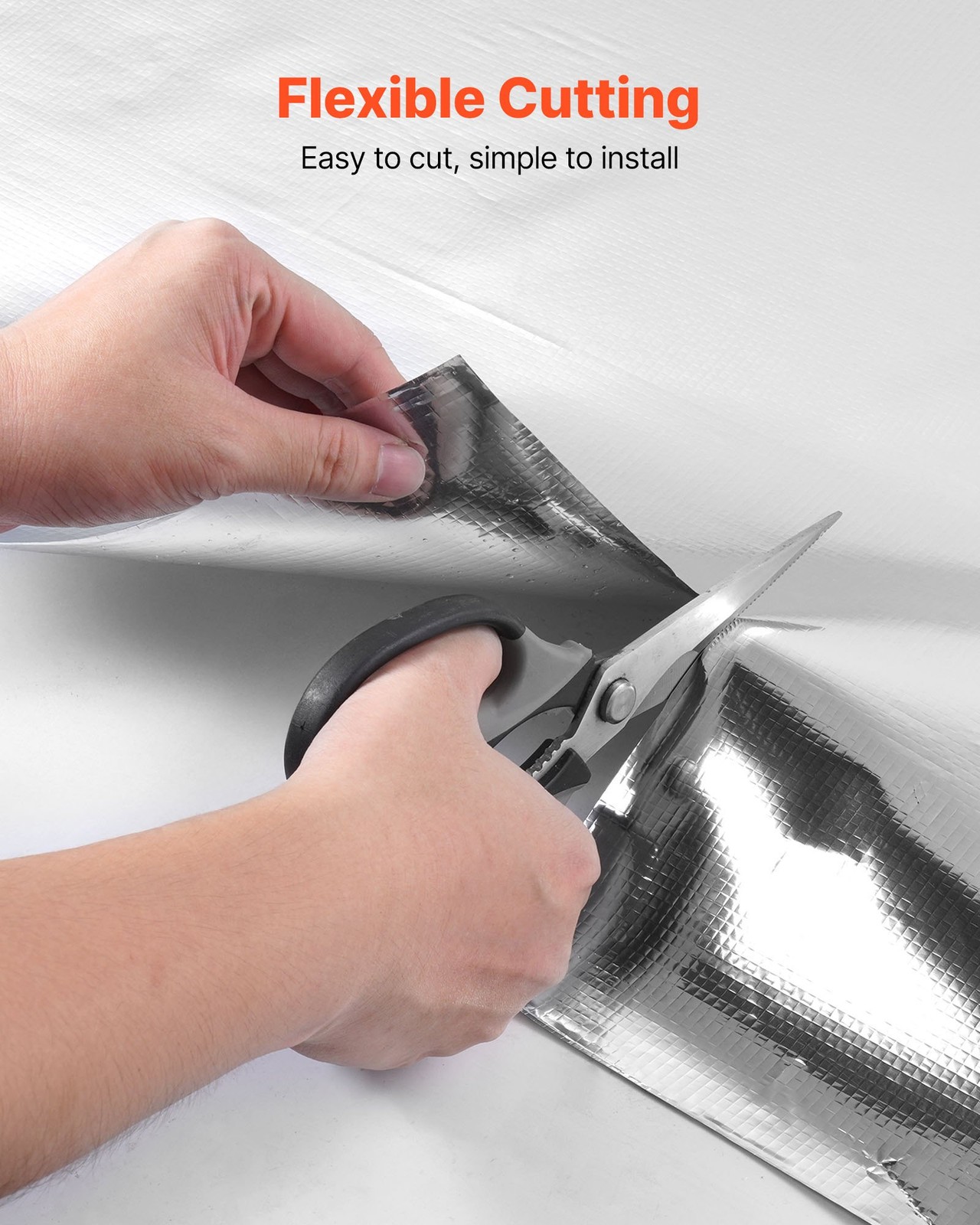 Double Reflective Insulation Roll, Non-Perforated Woven Fabric Radiant Barrier,