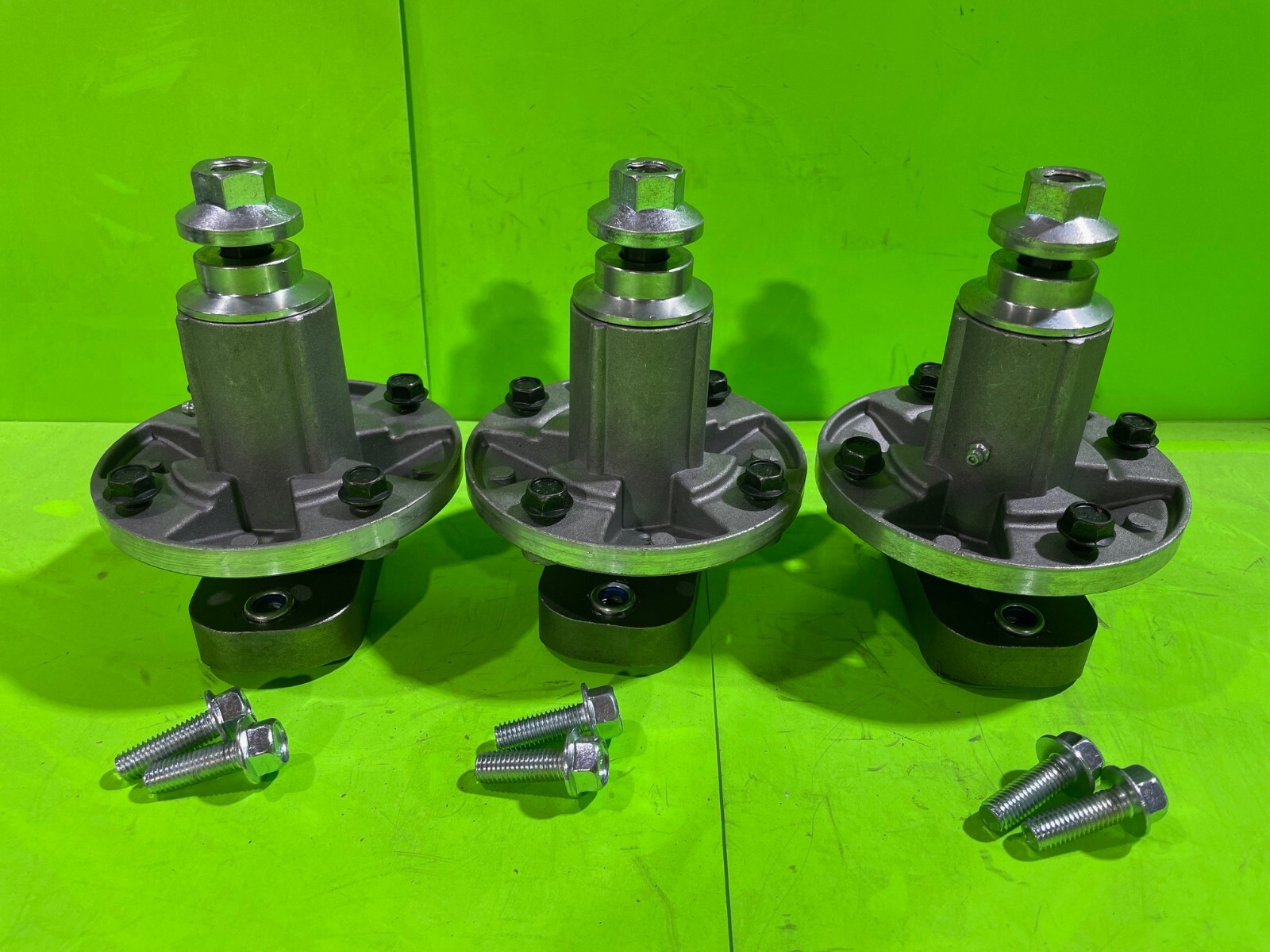 3PK Spindle Assy For John Deere 48″ L120 L130 Scotts L2048 L2548 w Blade Bolts