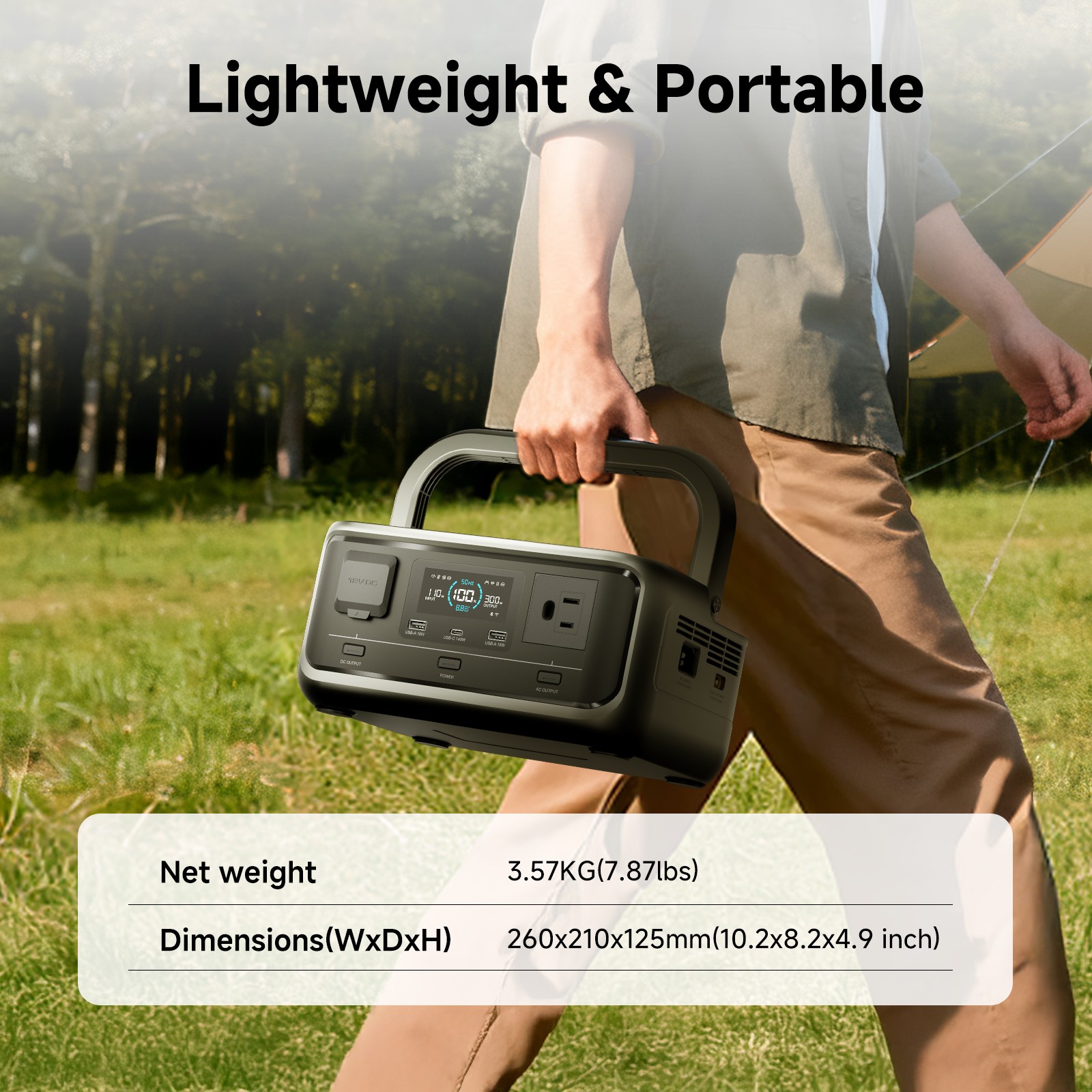 ALLPOWERS VOLIX P300 Portable Power Station 300W 256Wh LiFePO4 Solar Generator