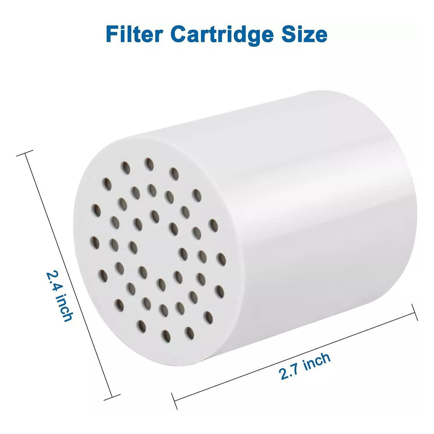 1PCS 20-Stage Shower Head Filter Replaceable Filter Cartridges for Hard Water