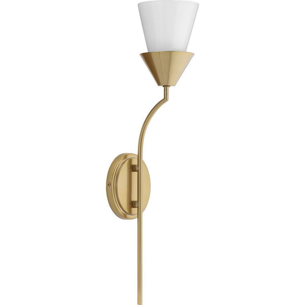 Progress Lighting Pinellas 5.12 in. 1-Light Soft Gold Modern Wall Bracket
