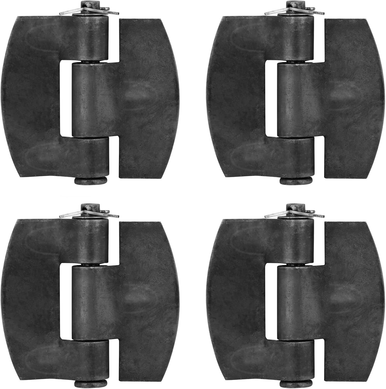 4″ Weld-On Hinges – Heavy Duty Carbon Steel, 3/16″ Thick, 400 lb Capacity
