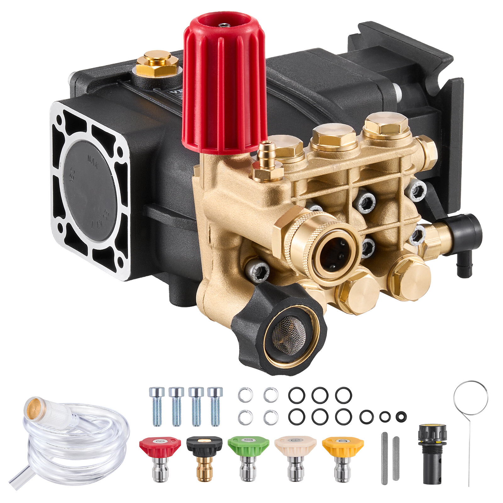 Pressure Washer Pump 3/4″ Shaft Horizontal Triplex Plunger 3300 PSI 2.5GPM