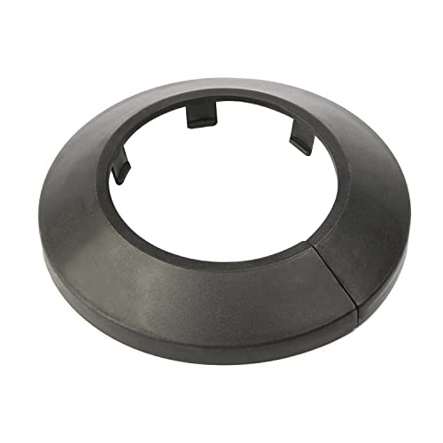 PP Plastic Flange Pipe Cover Decoration Fit for 2″ Black 1.9inches Pipe Dia