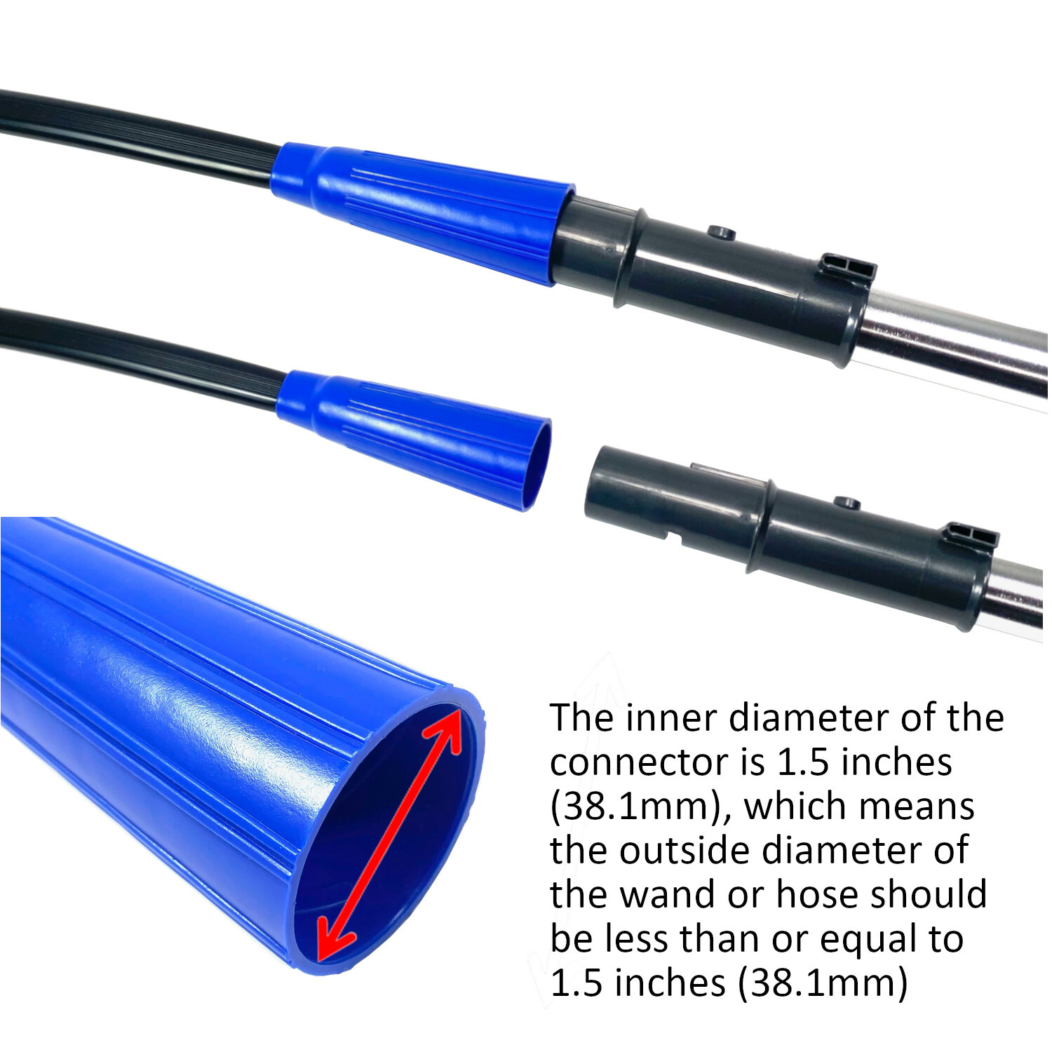 MaximalPower Universal Flexible Long Crevice Tool for Vacuum fit 1.1″-1.5″ Host