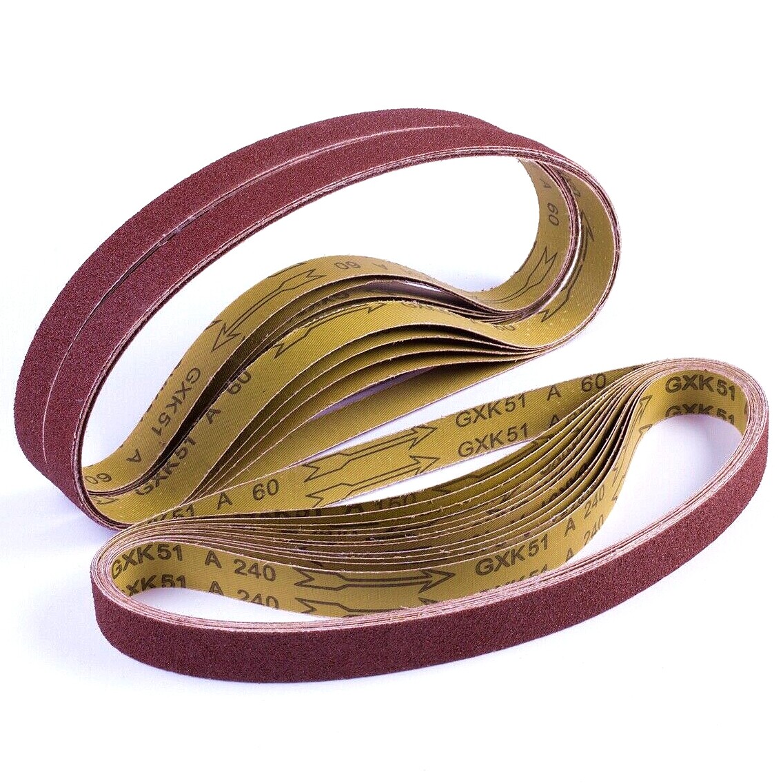 18PCS 1×42 inch Sanding Belts Belt Sander Sandpaper 60 80 120 150 240 400 Grit