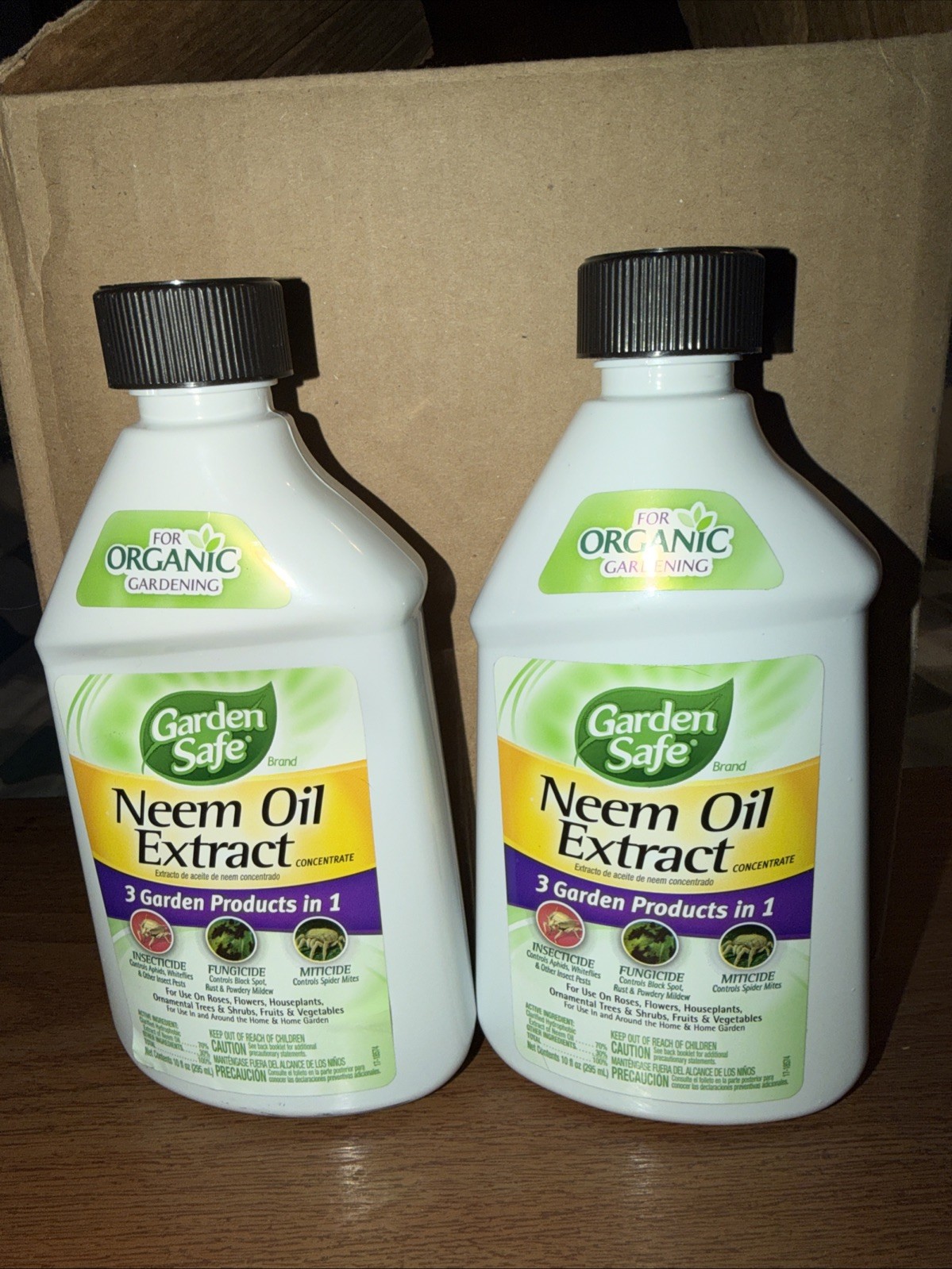 2 Pack – Organic Garden Safe Neem Oil Extract Concentrate 10 Oz Insecticide NEW