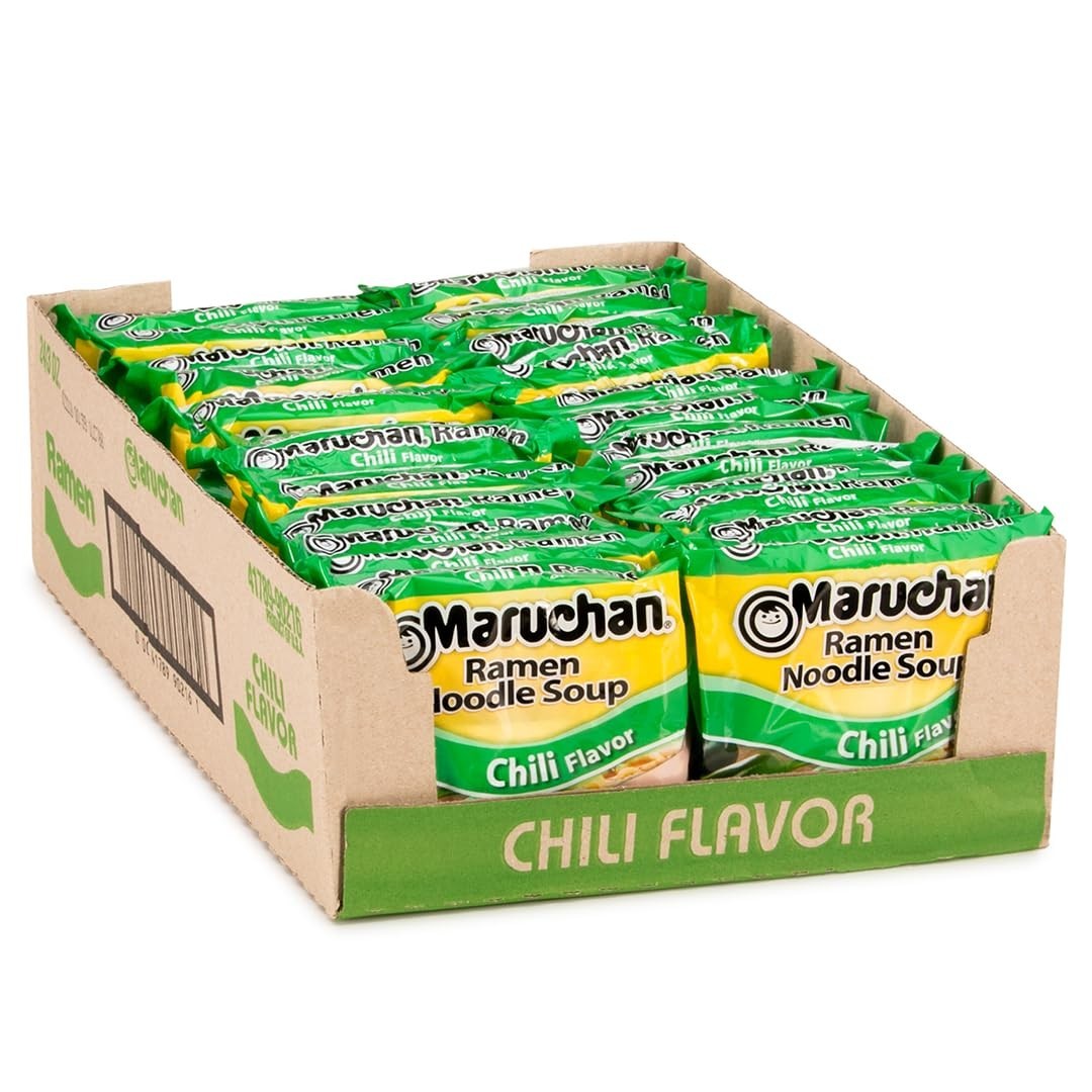 Ramen Chili Instant Ramen Noodles Ready to Eat Meals 3 Oz 24 Count
