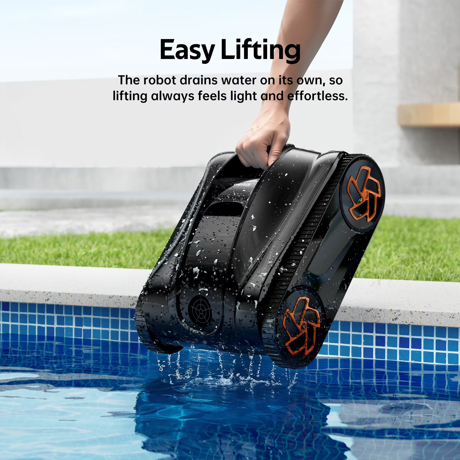 iGarden K36 Cordless Robotic Pool Cleaner Pool Vacuum For Inground 220Min