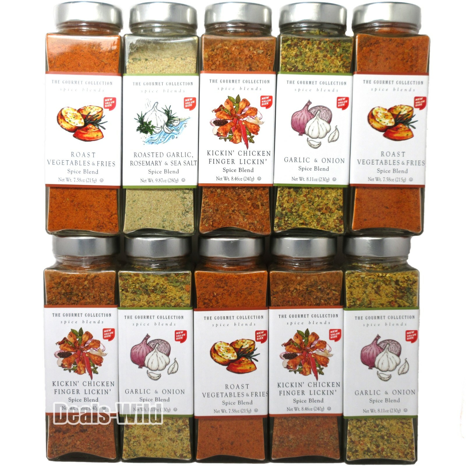 The Gourmet Collection Spice Blends Seasoning Pick Flavor New Larger Value Size
