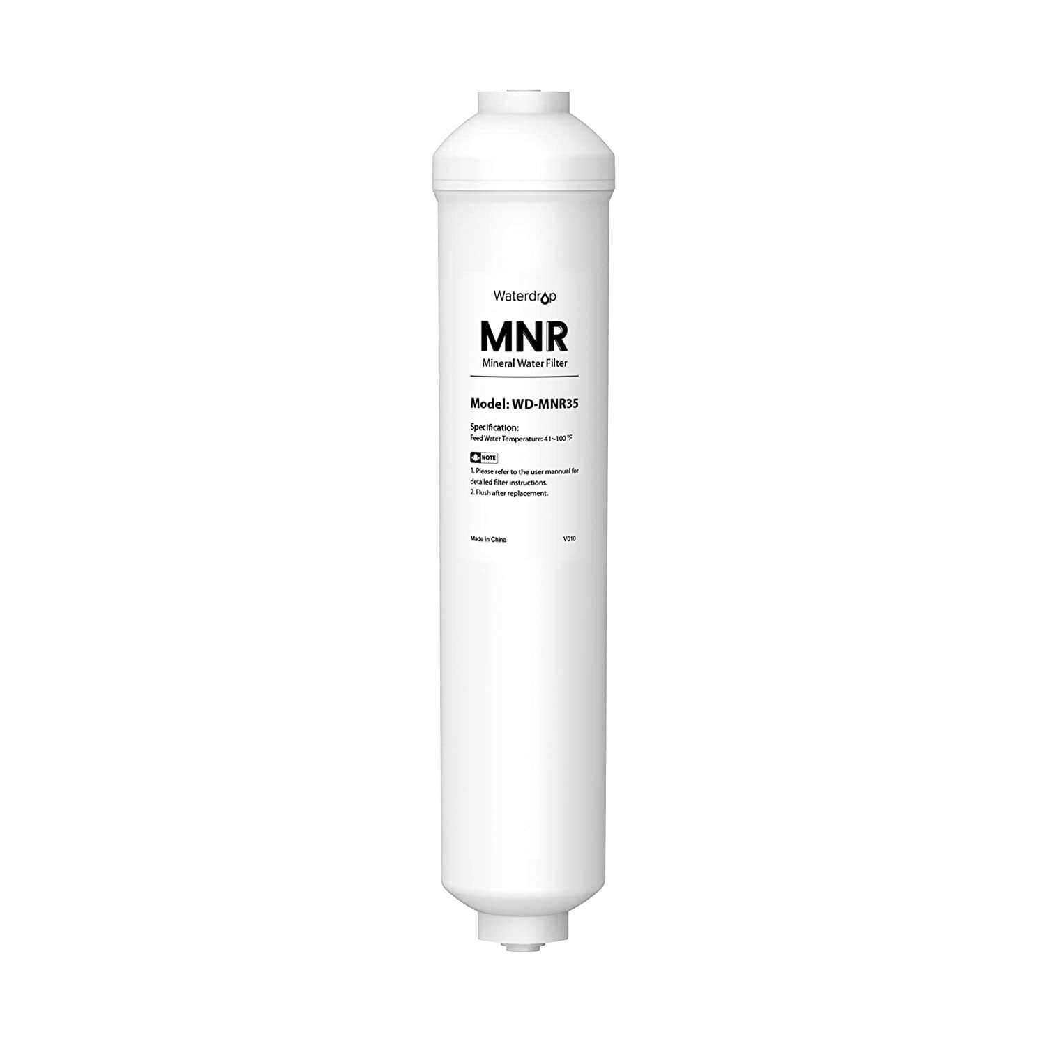 Waterdrop Remineralization Inline Water Filter, 1/4” Quick Connect Post Filter