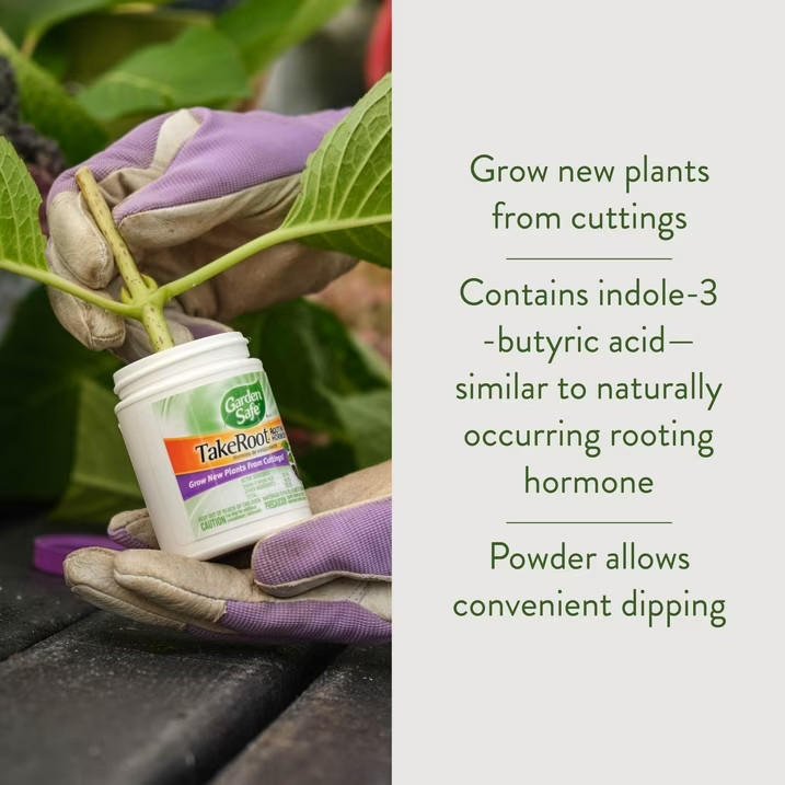 Garden Safe Take Root Rooting Hormone Powder, Grow New Plants from Cuttings, 2 O