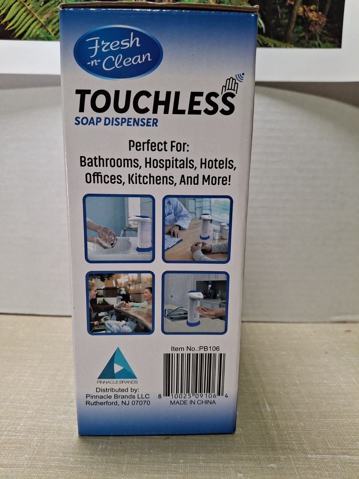 Fresh -N- Clean Touchless Soap Dispenser 330ml, Battery Operated New In Box