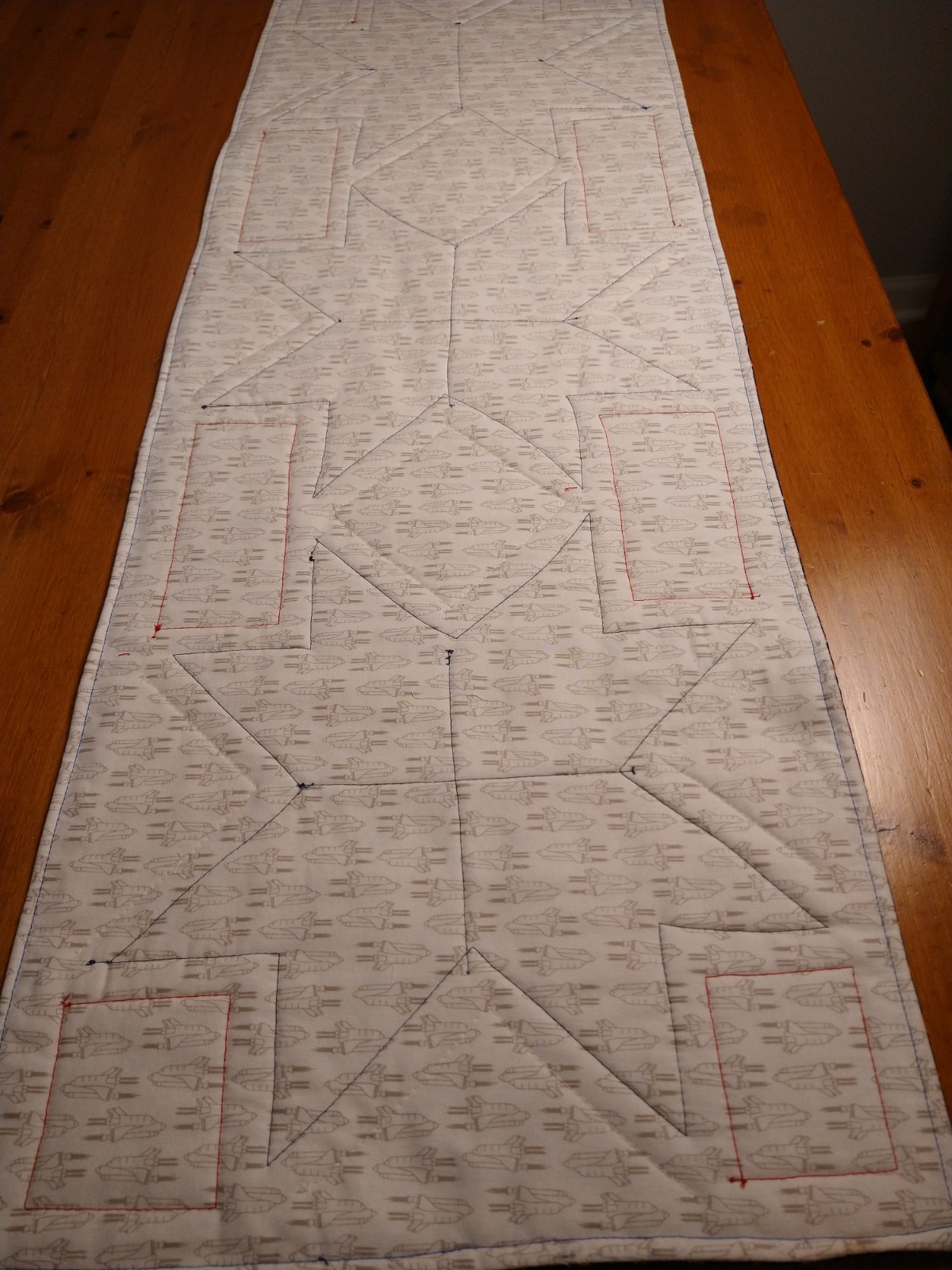 USA 250th, Eagles Handmade Quilted Table Runner, 41 x 14 inches Free Shipping
