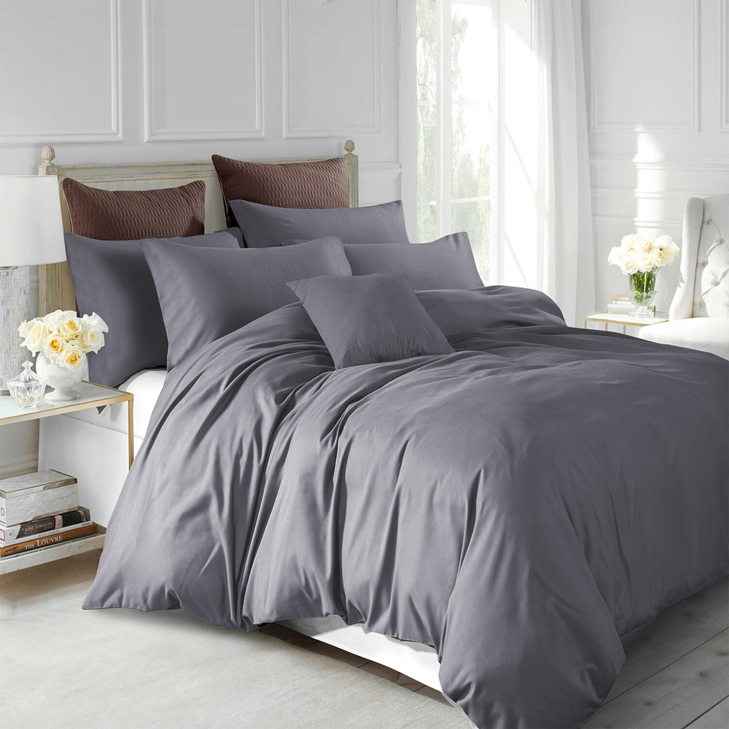 3 Piece Duvet Cover Set With Pillow Shams Twin Full Queen King Size Bedding Set