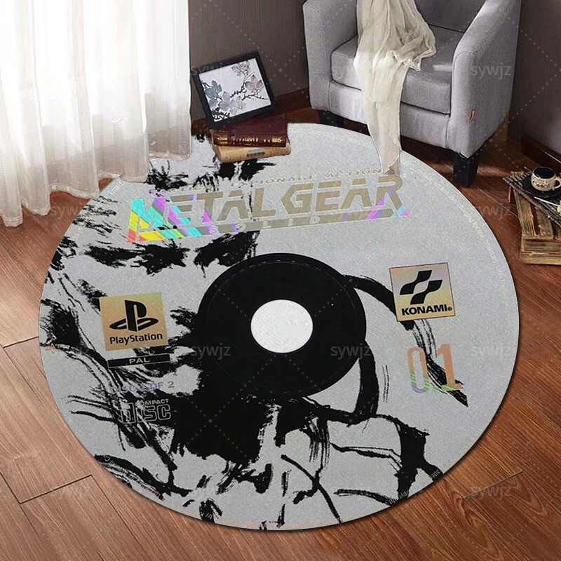 Video Game Cd Rugs Game Room Decor Disc Round Sofa Mat video game CD Rug