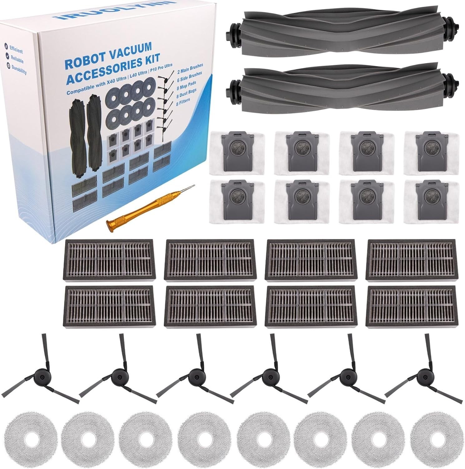 Replacement Accessories Parts Kit Compatible with Dreame L40 Ultra Gen 2, X40…
