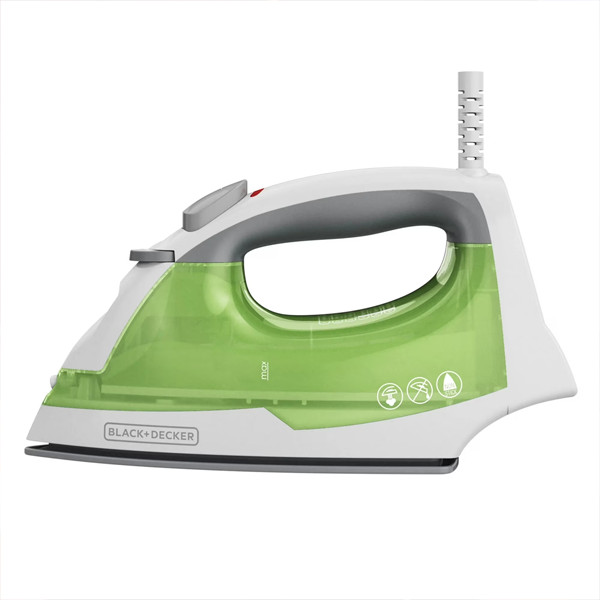 BLACK+DECKER Easy Steam Compact Steam Iron Nonstick Soleplate SmartSteam Green