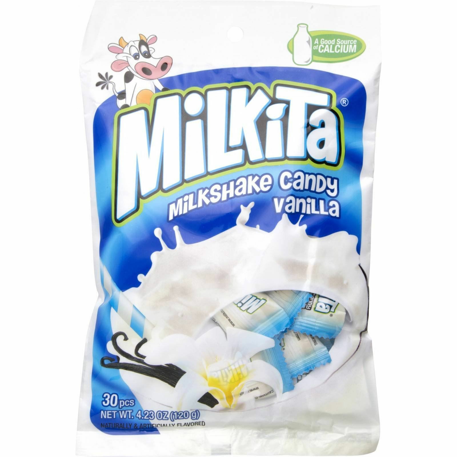 Unican Milkita Vanilla Milkshake Chewy Milk Candy 4.23 oz