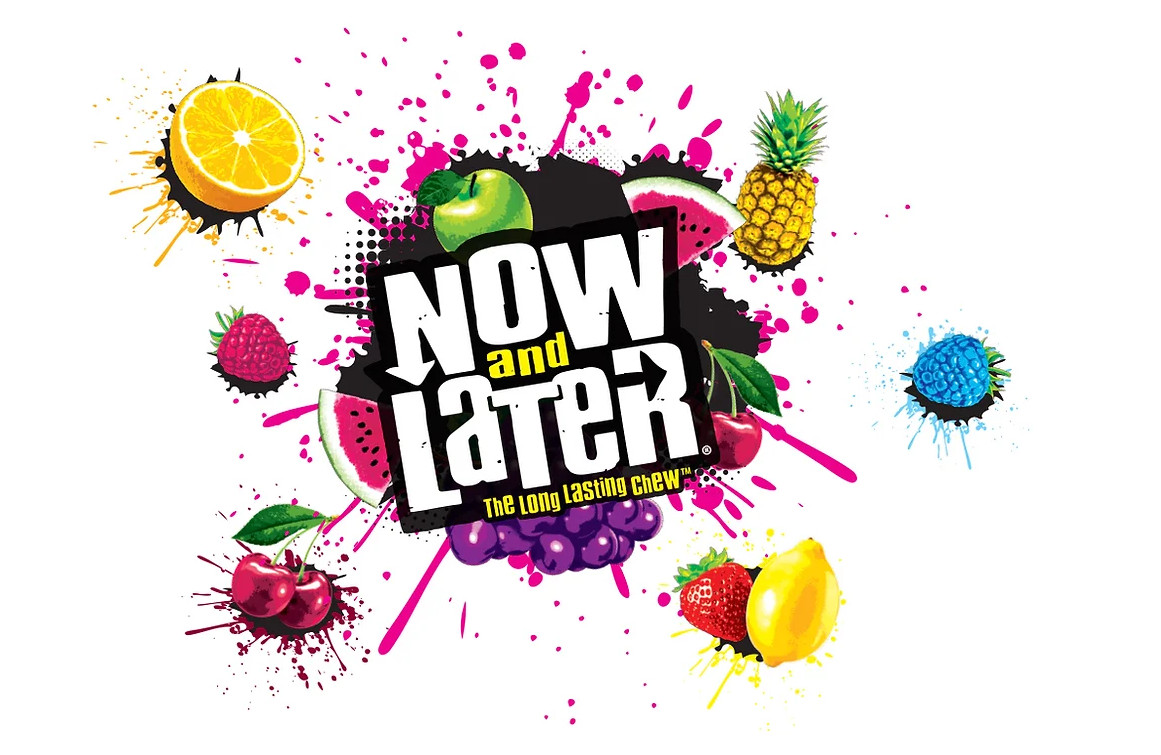 Now & Later Assorted Fruit Candy – 10 Assorted Fruit Flavors – 60 pieces
