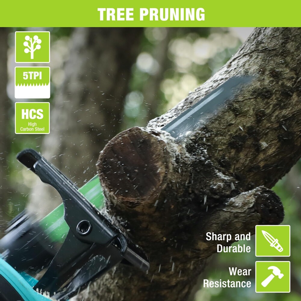 WORKPRO 6/9″ Wood Pruning Reciprocating Saw Blades 10PCS 5 TPI Pruner Saw Blades