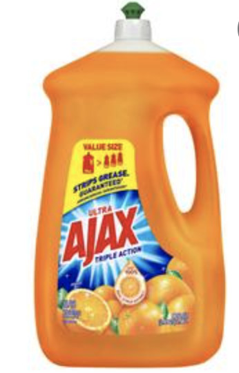Ajax Ultra Triple Action Liquid Dish Soap, Orange, 90 Fl. Oz.