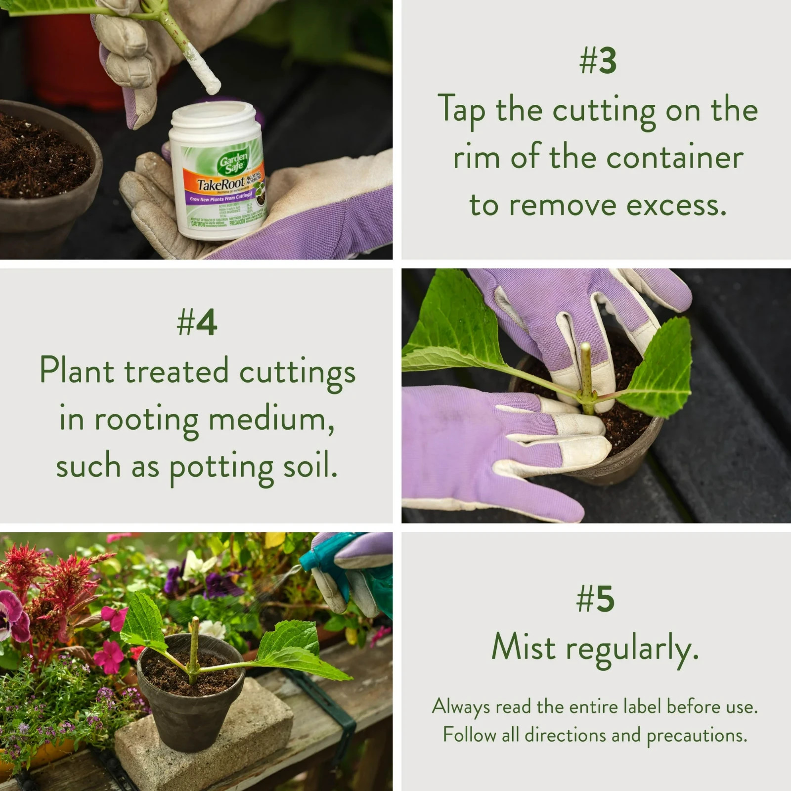 Garden Safe TAKE ROOT | ROOTING HORMONE Grow New Plants From Cuttings YARD TREES
