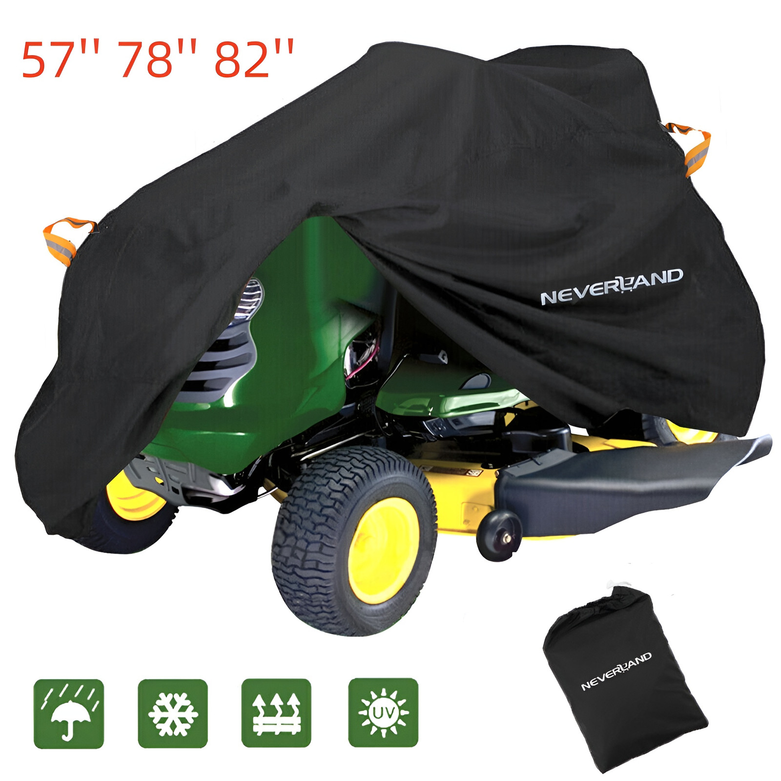 Riding Lawn Mower Tractor Cover Waterproof Rain Dust UV Protector Garden Outdoor