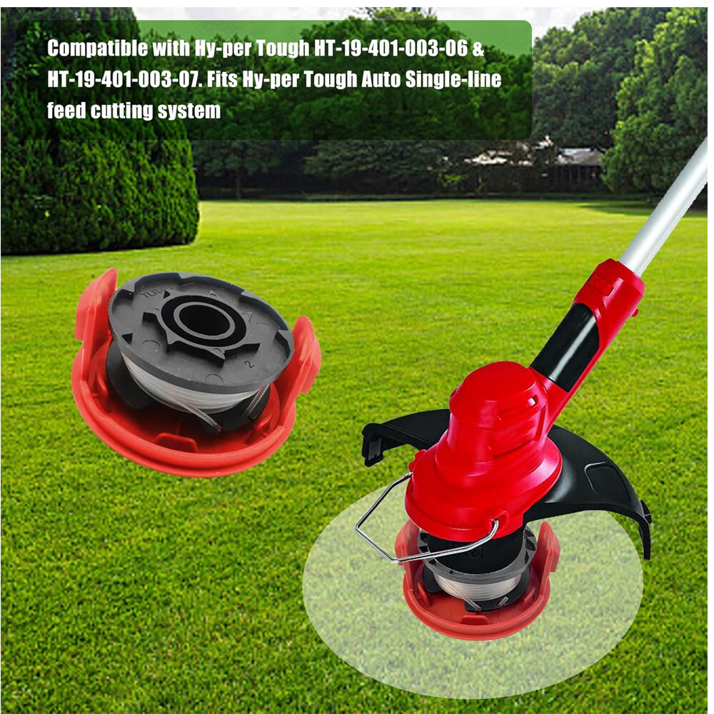 17FT / 5.2M Spool Trimmer Line Cap & Cover For Hyper Tough HT21 401 002 04 US