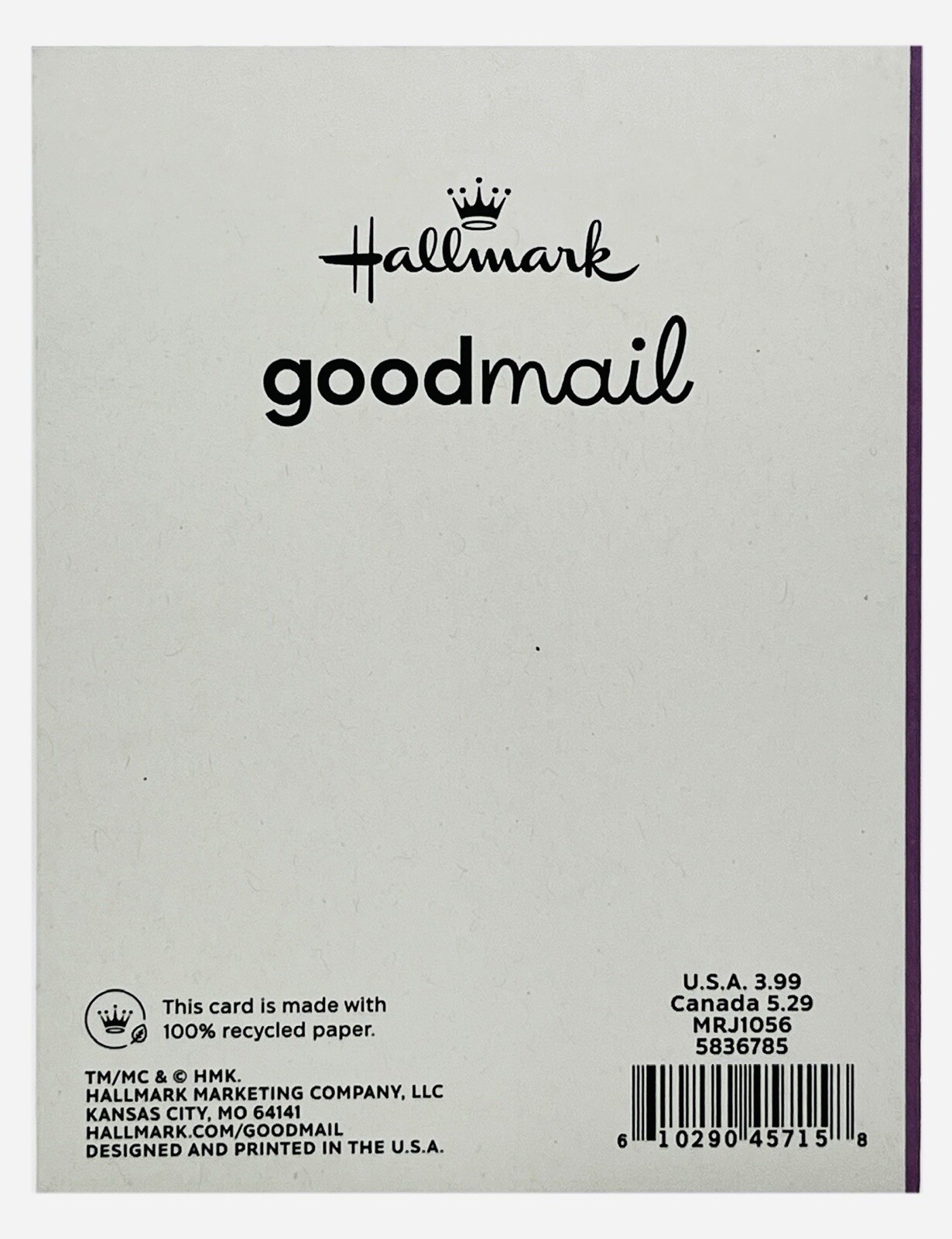 Cute Anniversary/Anytime Card For Partner or Spouse ~ A2 Size Hallmark Card NEW