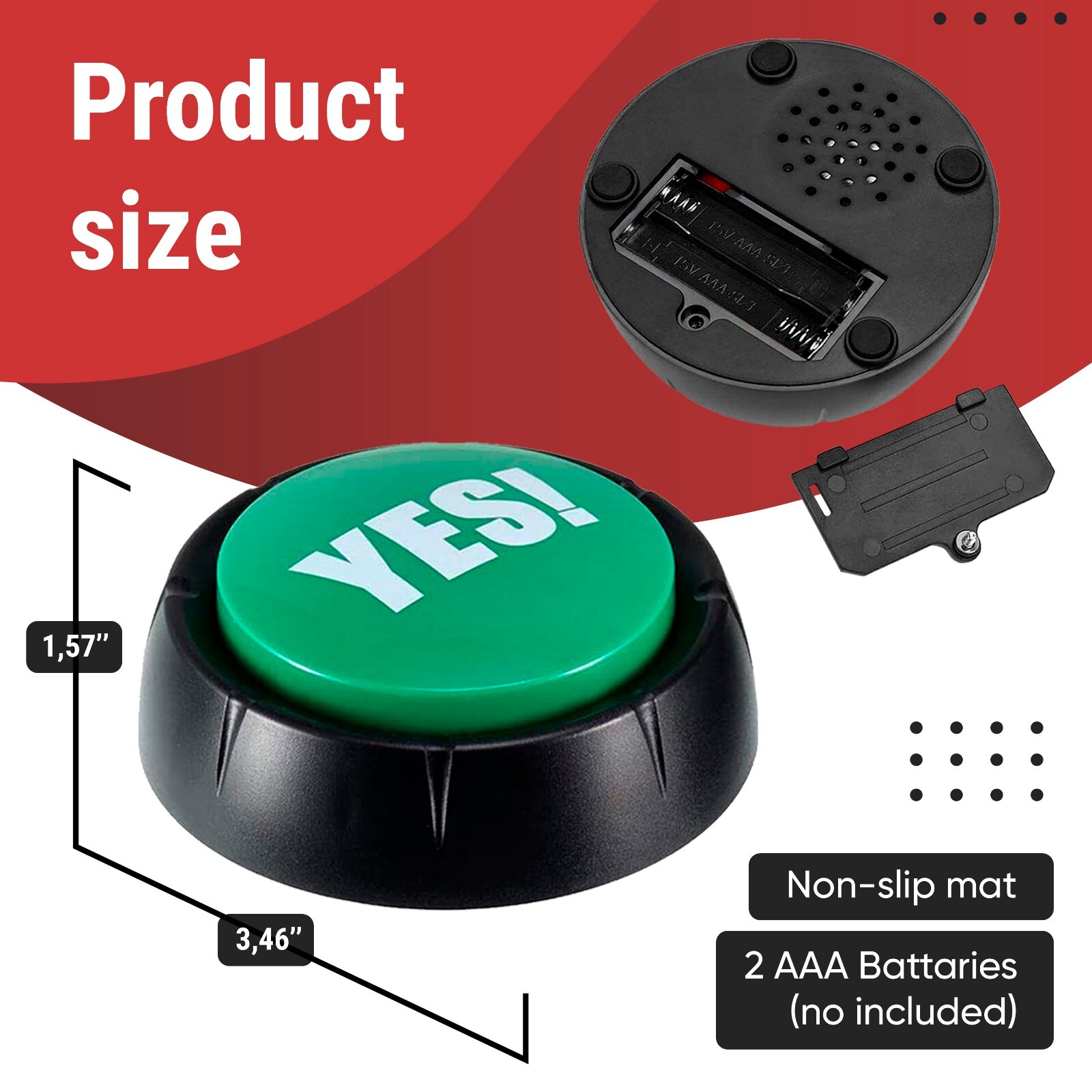 Yes No Button & Maybe Sorry Button, Yes No Button with sound, Answer Buzzers