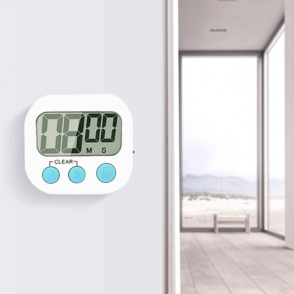 Large, Clear Digits Press any button to stop the beeping Very Easy For Use timer