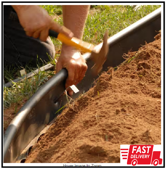 9.5 in. Metal Stake Pack (12-Count) Vigoro Landscape Edging Anchoring Stakes