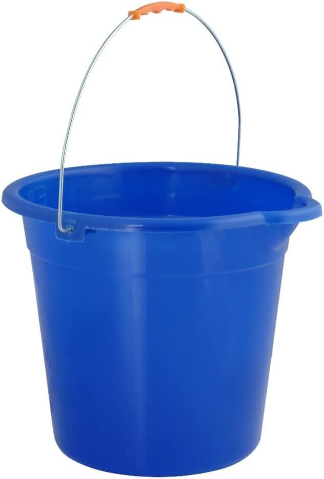 Mop Bucket 2.5 Gallon Bucket for Cleaning – Plastic Car Wash Bucket Blue