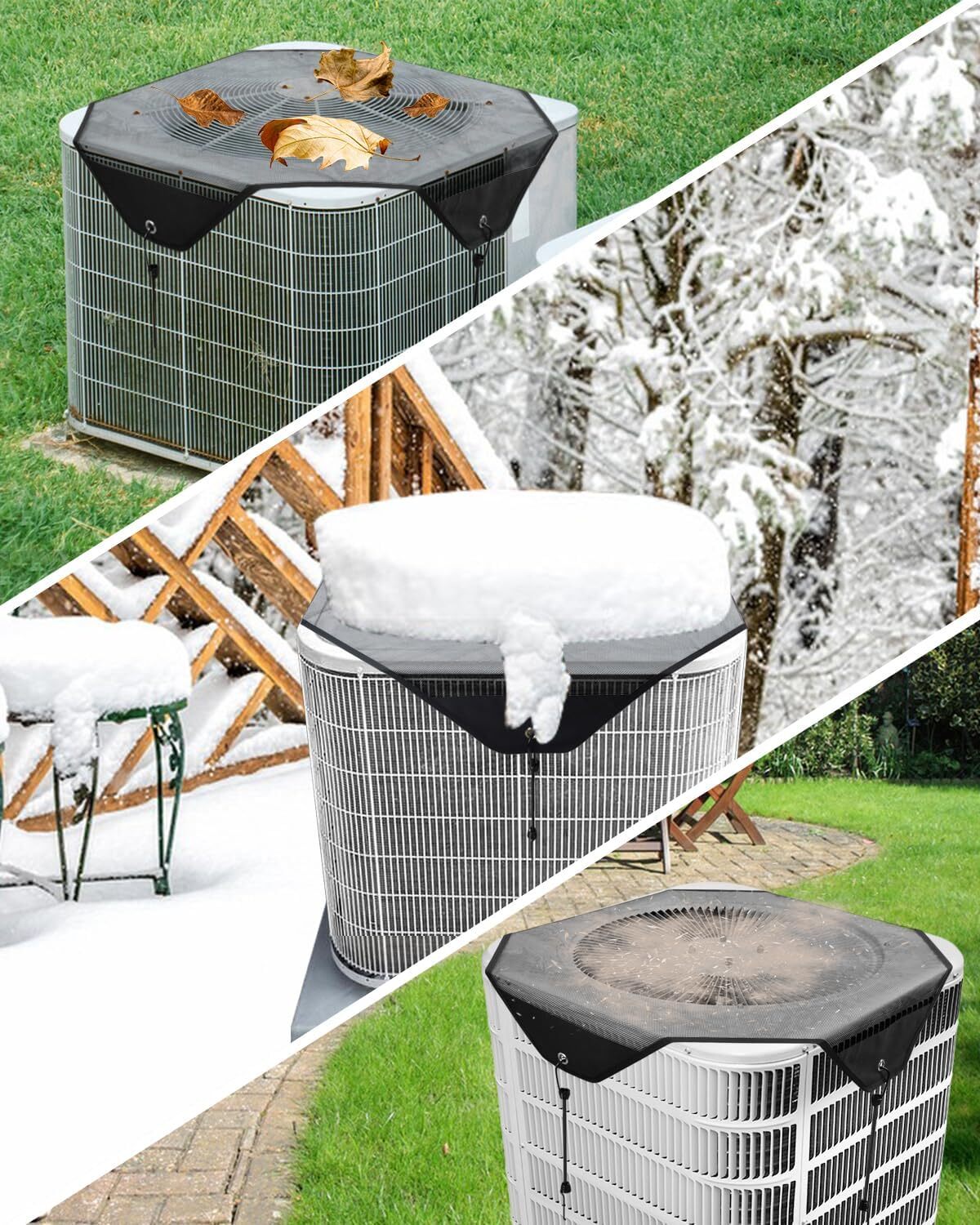 Universal AC Cover for Outside Unit Mesh AC Cover Defender Outdoor All Season