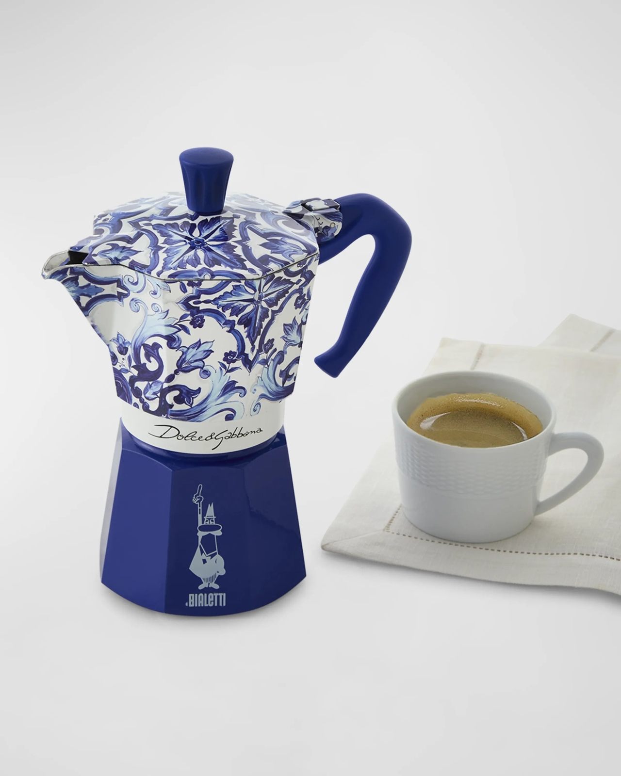 Bialetti Dolce&Gabbana | Mediterranean Blue Express Coffee Maker 6 Cup…