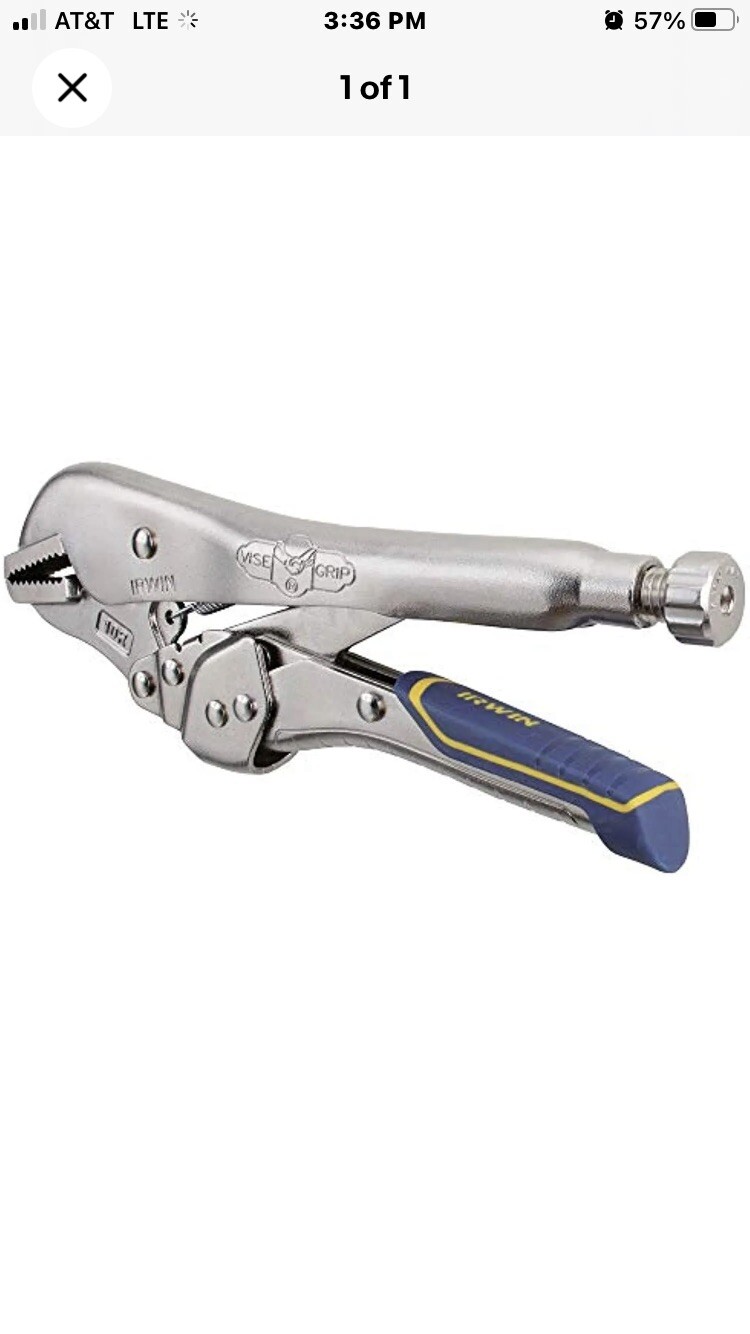 IRWIN VISE-GRIP Welding Pliers, Fast Release, Straight Jaw, 10-Inch (IRHT82576)