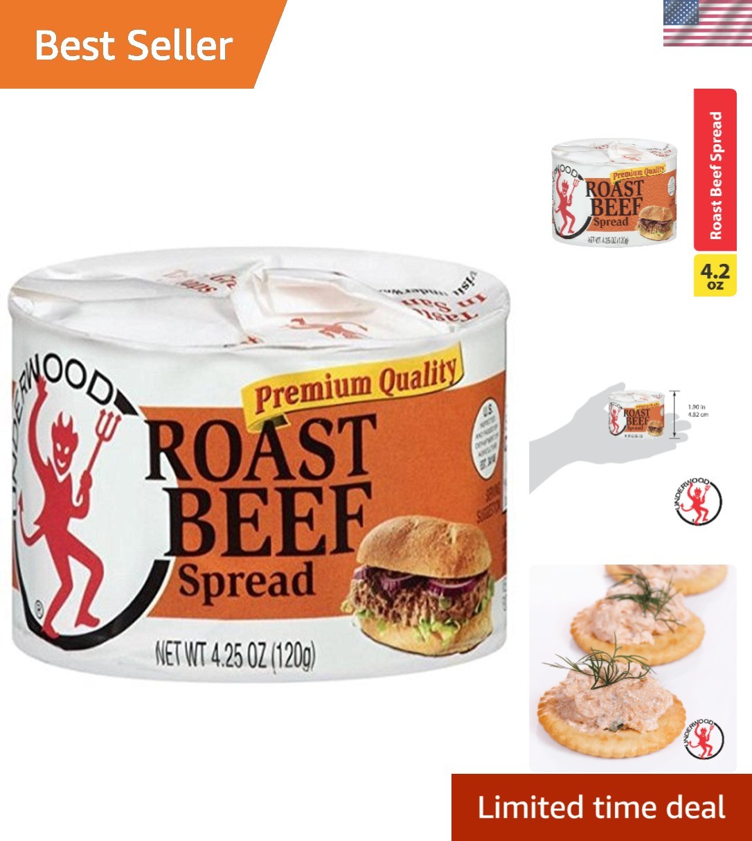 Savor Rich Roast Beef Flavor Anytime with 4.25oz Jar Spread – Perfect for Dips