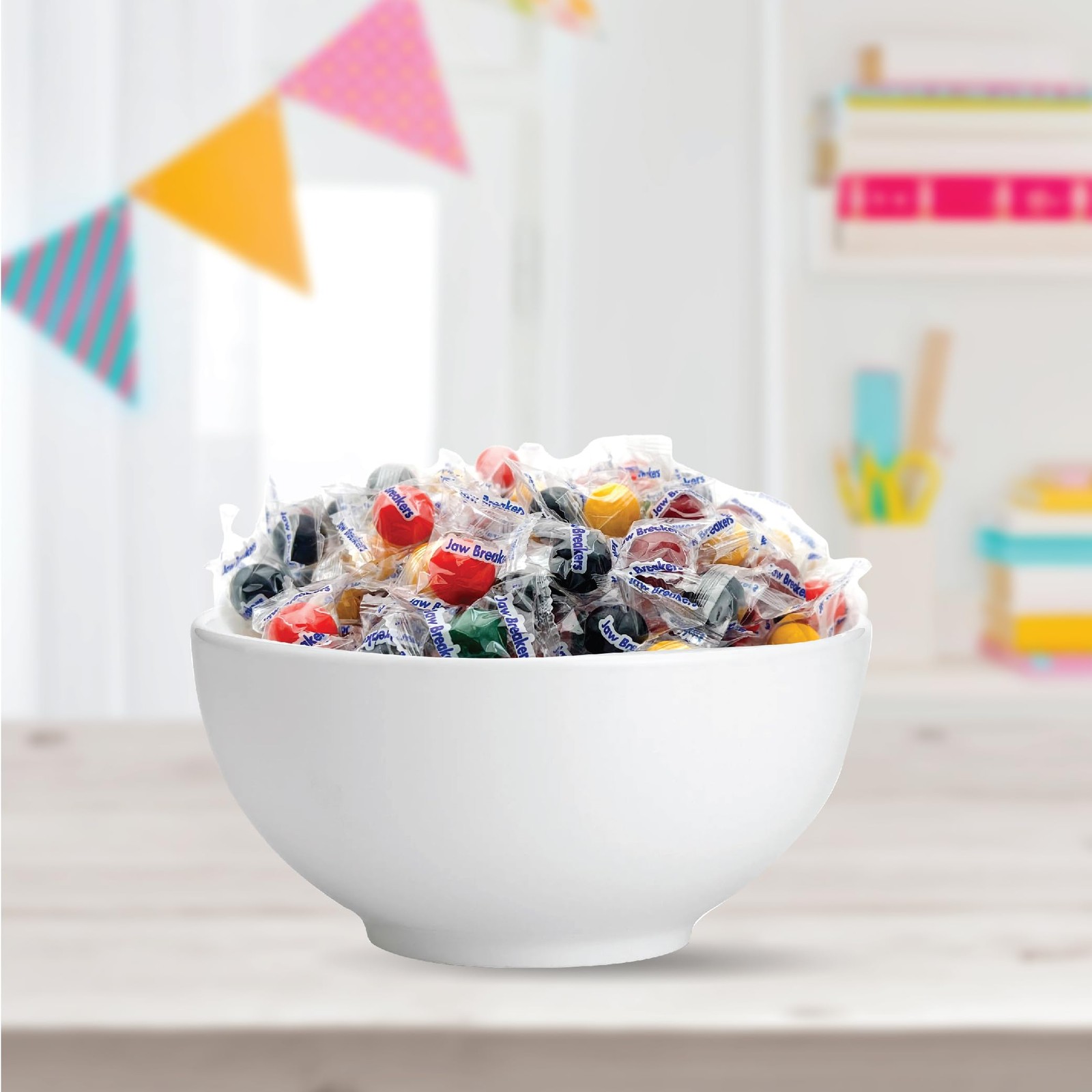 Jaw Breakers – 2 Pound Bulk Pack (About 170 Count) – Assorted Fruit Hard Candy