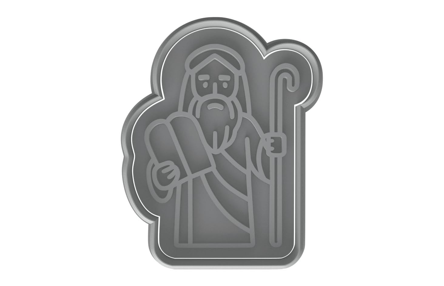 Biblical Moses Tablet Cookie Cutter – 4×3″ Creative Party Design