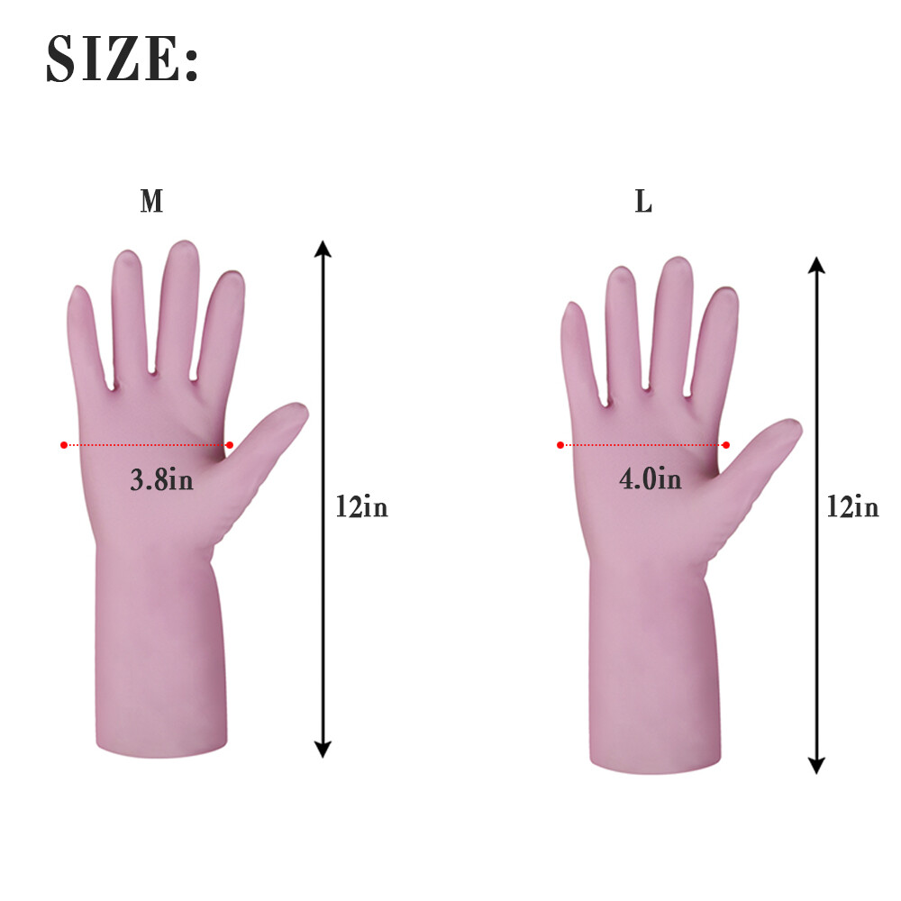 Washing Gloves Kitchen Long Waterproof Dish Cleaning Gloves Rubber Latex Protect